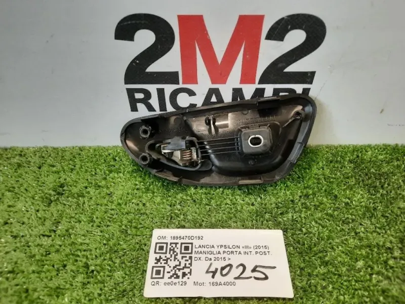 Maniglia Porta INT POST DX 1895470D192 Lancia Ypsilon III 2015