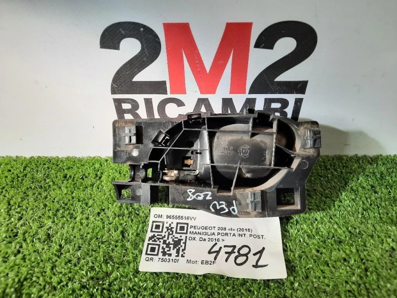 Maniglia Porta INT POST DX 96555516VV Peugeot 208 I 2015