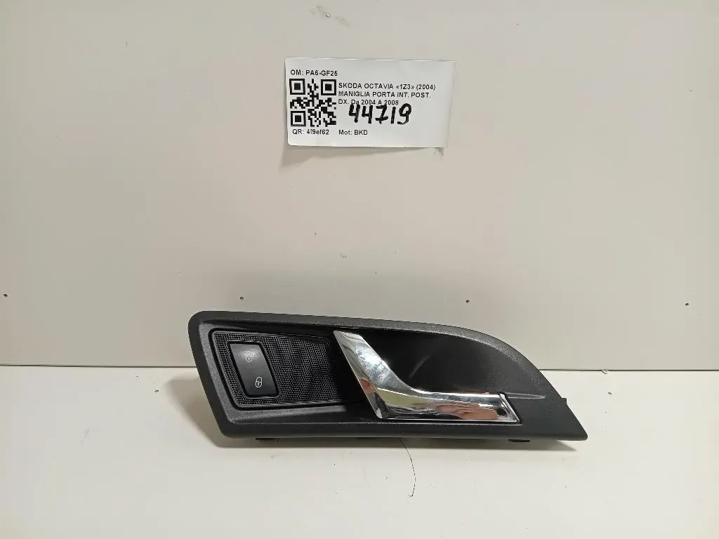 Maniglia Porta INT POST DX 1Z0839222A739 Skoda Octavia 1Z3 2004