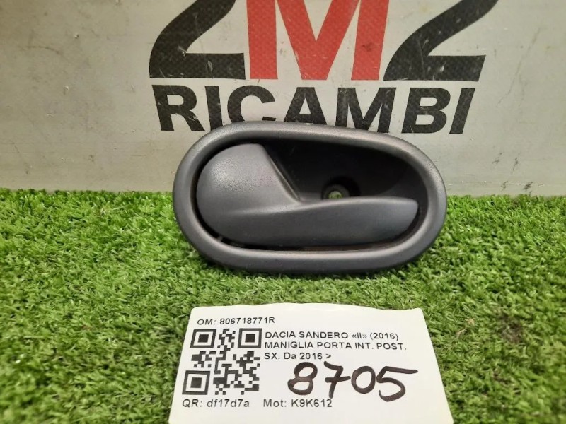 Maniglia Porta INT POST SX 806718771R Dacia Sandero II 2016