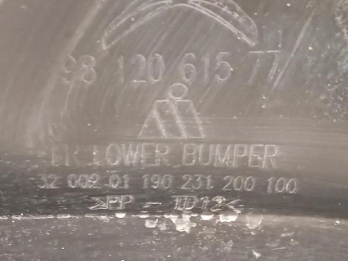 Paraurti INF ANT 190231200100 Citroen C3 III 2016