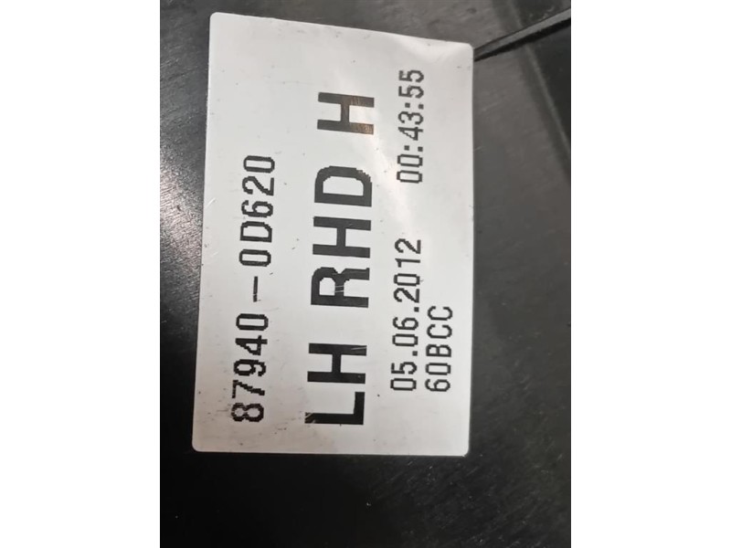 Retrovisore Esterno ANT SX 7 FILI VETRO SPECCHIO Toyota Yaris IV 2012