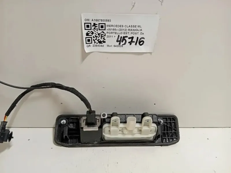 Maniglia Portello EST POST A1667500593 Mercedes Classe ML W166 2012