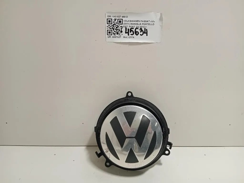 Maniglia Portello EST POST 1K0 827 469 D Volkswagen Passat VI 2011