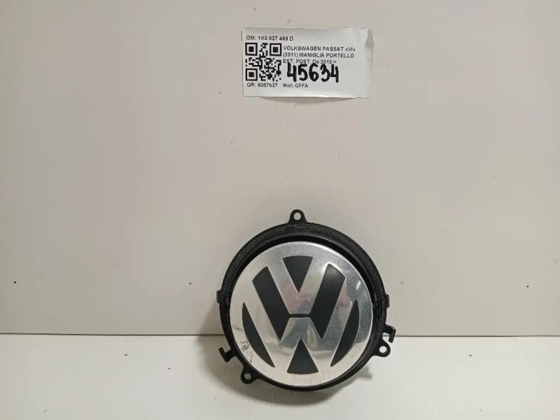 Maniglia Portello EST POST 1K0 827 469 D Volkswagen Passat VI 2011