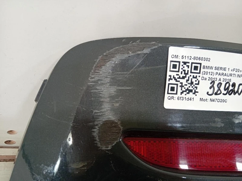 Paraurti INF POST 5112-8060302 Bmw Serie 1 F20 Berlina 2012