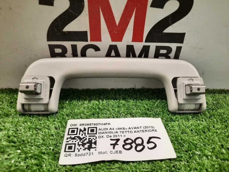 Maniglia Tetto Anteriore DX 8R0857607H4PK ANT DX Audi A4 8K5 Avant 2012 Maniglia Tetto Anteriore DX 8R0857607H4PK ANT DX Audi A4 8K5 Avant 2012