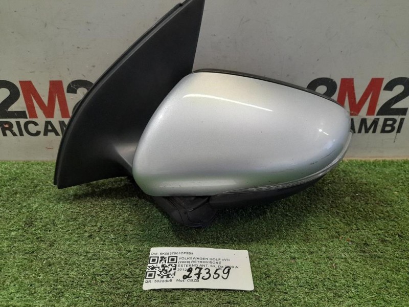 Retrovisore Esterno ANT SX 6 FILI 5K0857501CF9B9 Volkswagen GOLF VI 2009