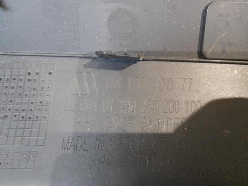 Paraurti INF POST 9813343877 Citroen C3 III 2016