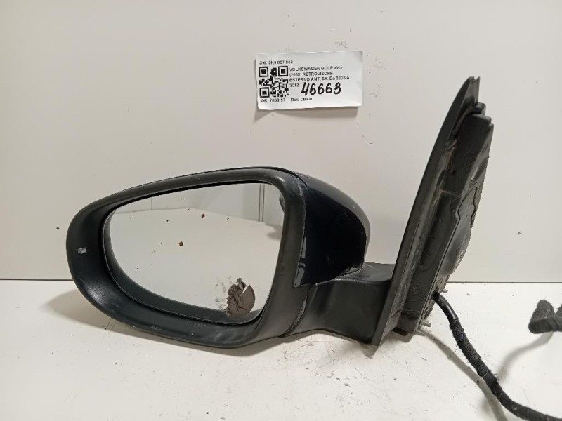 Retrovisore Esterno ANT SX 5K0 857 933 Volkswagen GOLF VI 2009