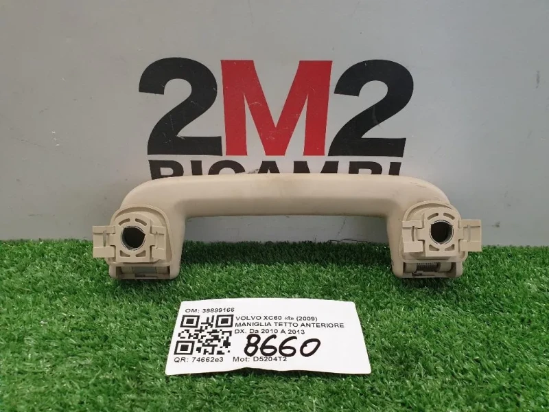 Maniglia Tetto Anteriore DX 39899166 ANT DX Volvo XC60 I 2009