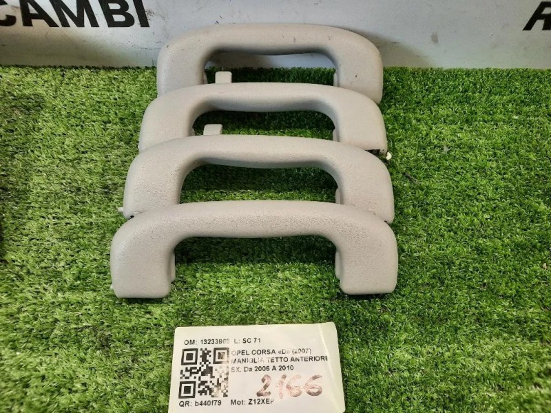 Maniglia Tetto Anteriore SX 13233868 Opel Corsa D 2007