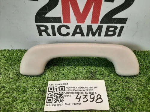 Maniglia Tetto Anteriore SX 739410013R Renault Mégane III SW 2009
