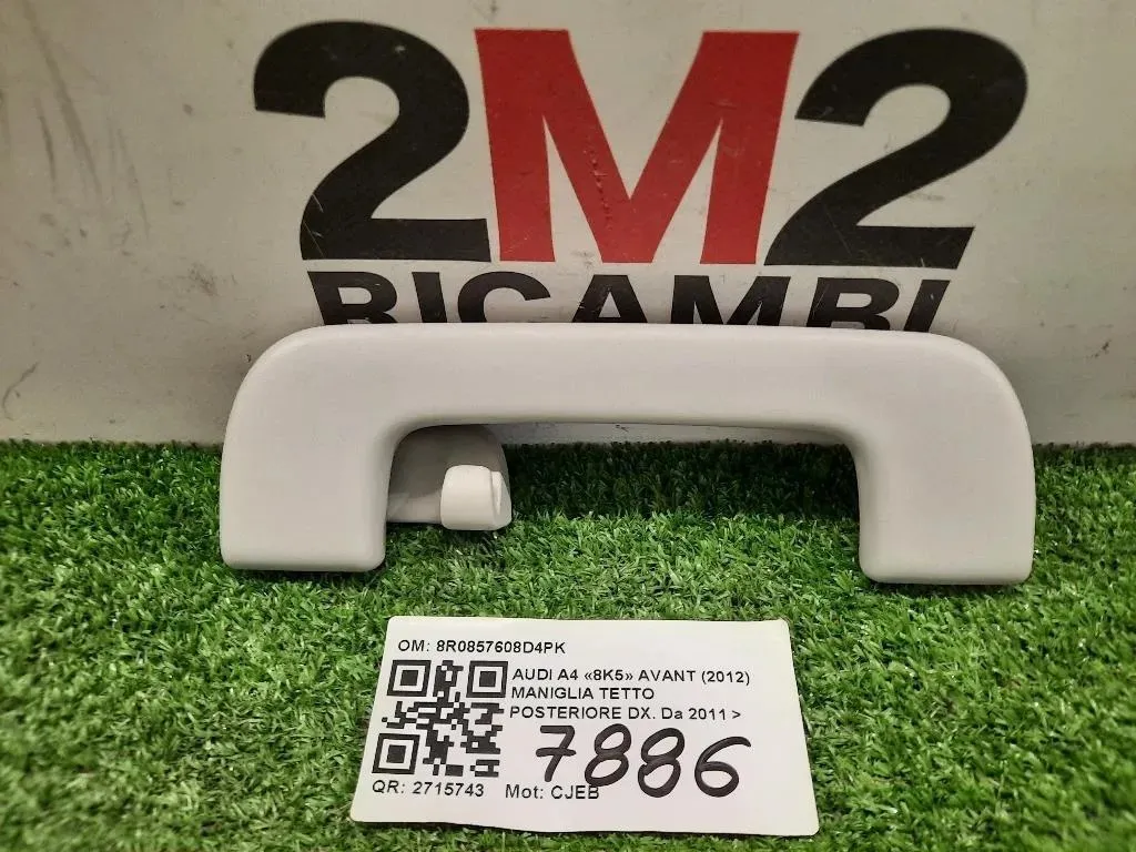 Maniglia Tetto Posteriore DX 8R0857608D4PK POST DX Audi A4 8K5 Avant 2012