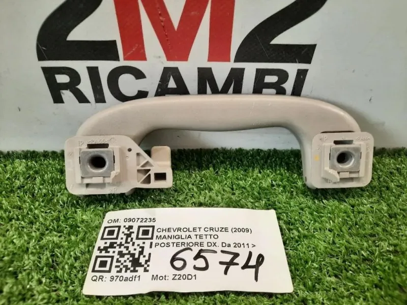 Maniglia Tetto Posteriore DX 09072235 POST DX Chevrolet Cruze 2009