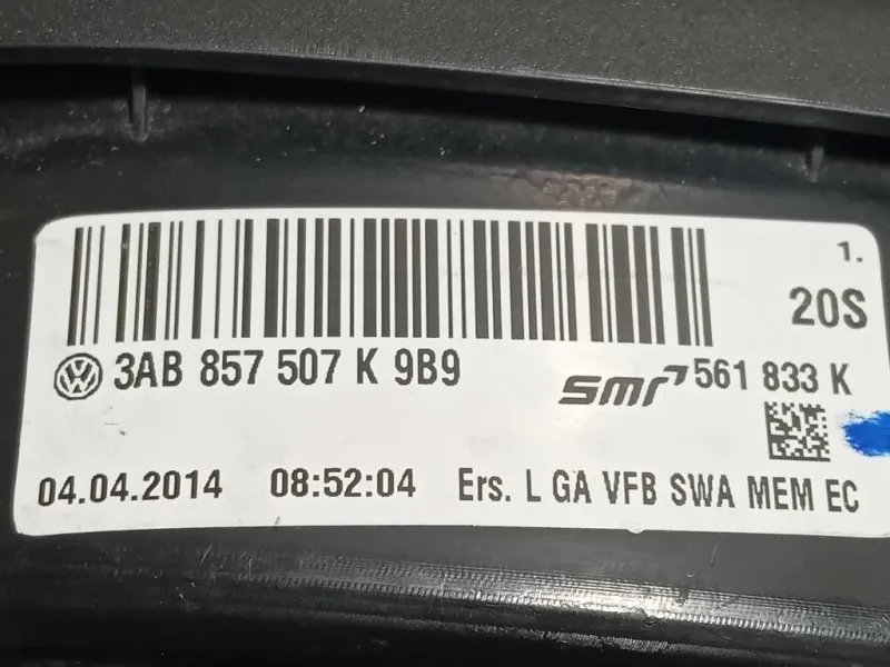 Retrovisore Esterno ANT SX 3AB 857 507 K 9B9 Volkswagen Passat VI 2011