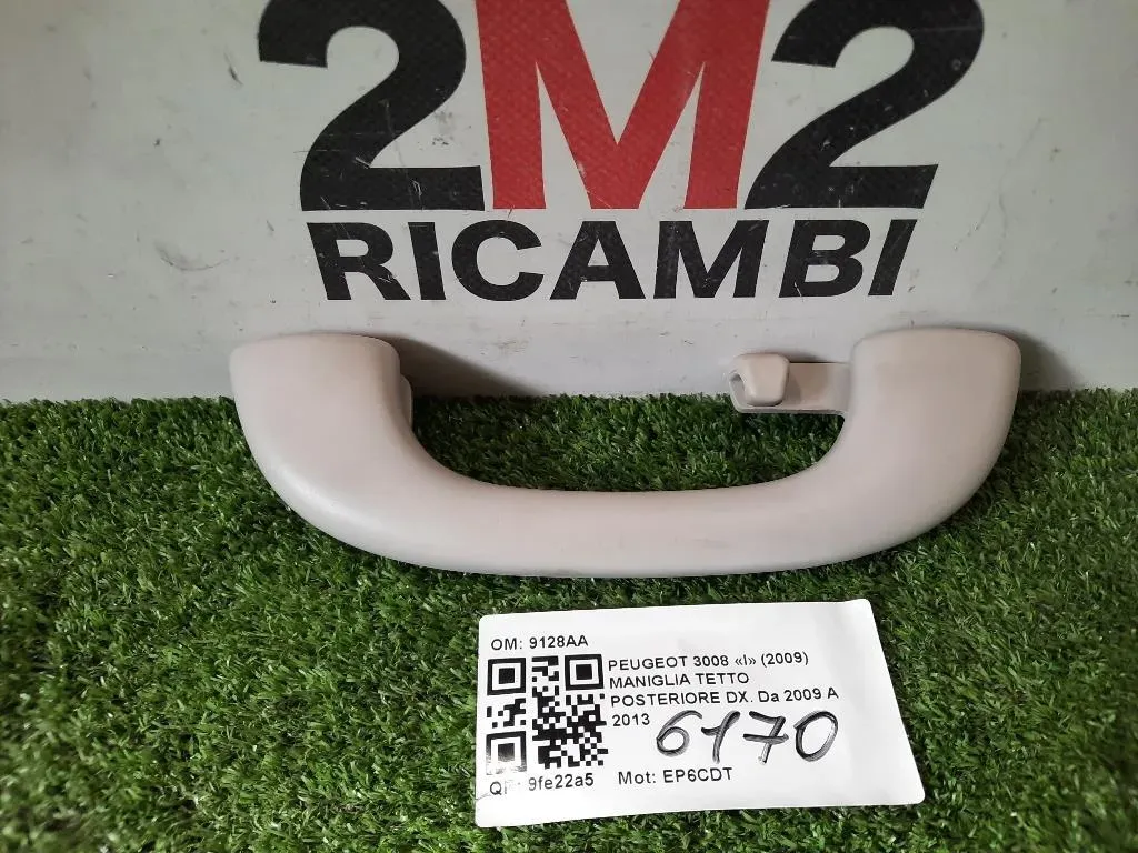 Maniglia Tetto Posteriore DX 9128AA POST DX Peugeot 3008 I 2009