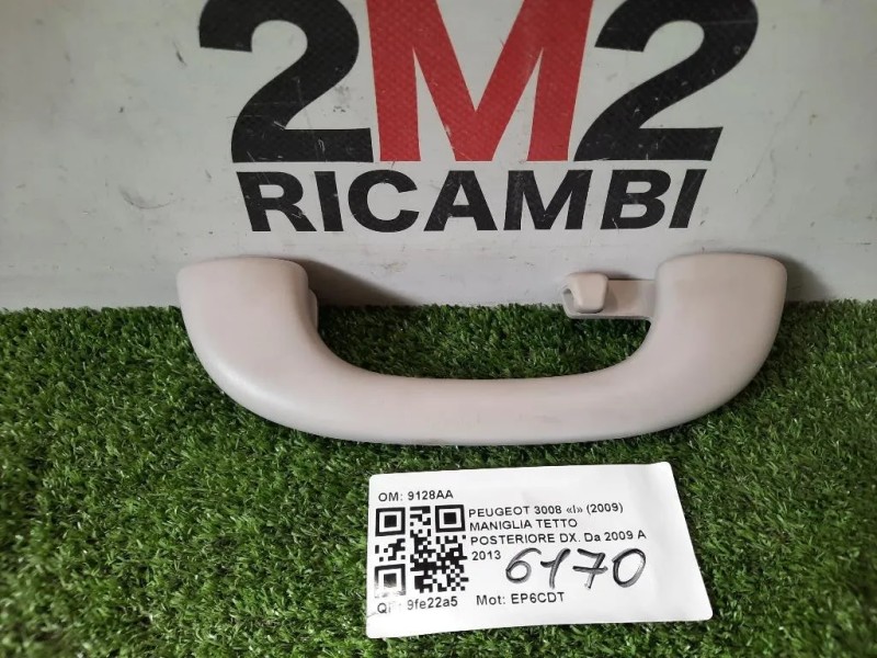 Maniglia Tetto Posteriore DX 9128AA POST DX Peugeot 3008 I 2009