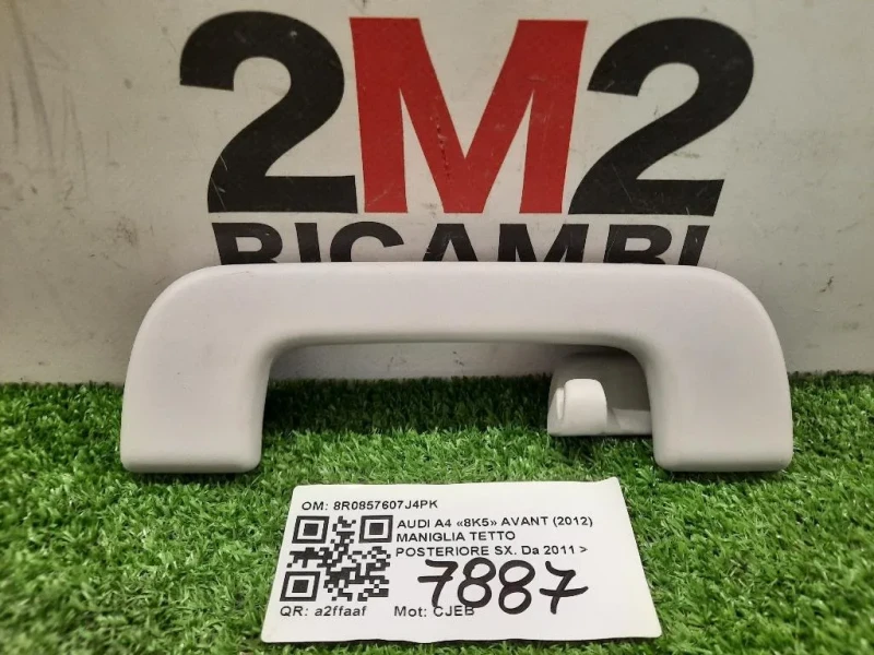 Maniglia Tetto Posteriore SX 8R0857607J4PK ANT SX Audi A4 8K5 Avant 2012