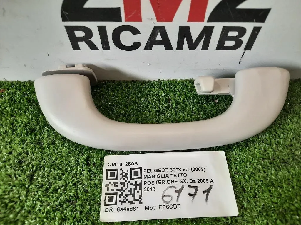 Maniglia Tetto Posteriore SX 9128AA POST SX Peugeot 3008 I 2009