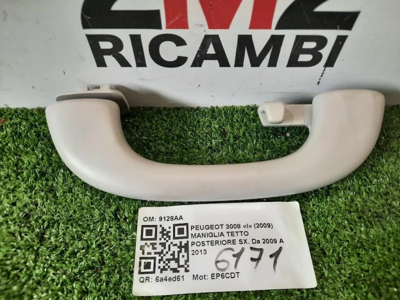 Maniglia Tetto Posteriore SX 9128AA POST SX Peugeot 3008 I 2009