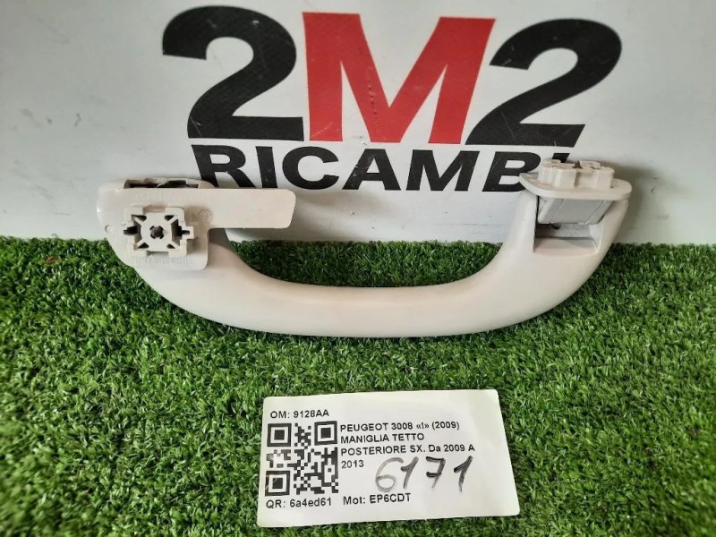 Maniglia Tetto Posteriore SX 9128AA POST SX Peugeot 3008 I 2009