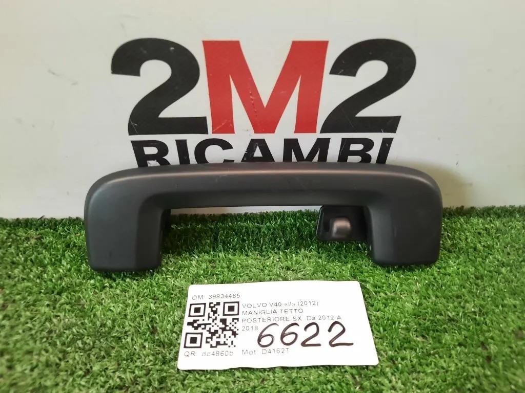 Maniglia Tetto Posteriore SX 39834465 POST SX Volvo V40 II 2012