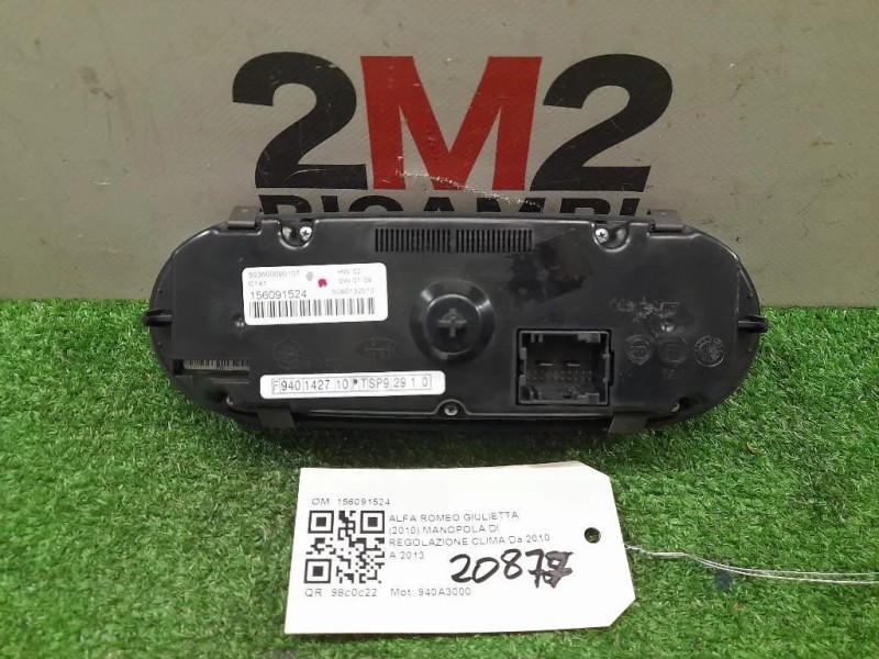 Manopola DI Regolazione Clima COMANDI CLIMA INTERRUTTORE CA 156091524 Alfa Romeo Giulietta 2010