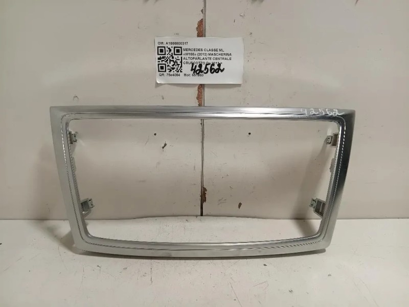 Mascherina Altoparlante Centrale Cruscotto A1666800317 Mercedes Classe ML W166 2012