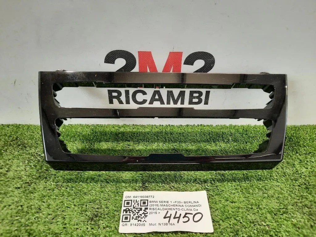 Mascherina Comandi Riscaldamento-clima 64119338772 Bmw Serie 1 F20 Berlina 2015