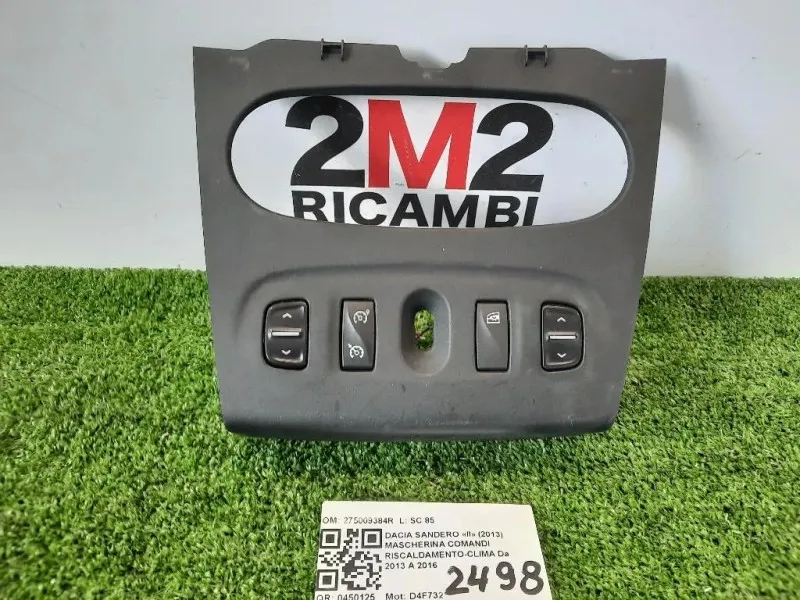 Mascherina Comandi Riscaldamento-clima 275009384R Dacia Sandero II 2013