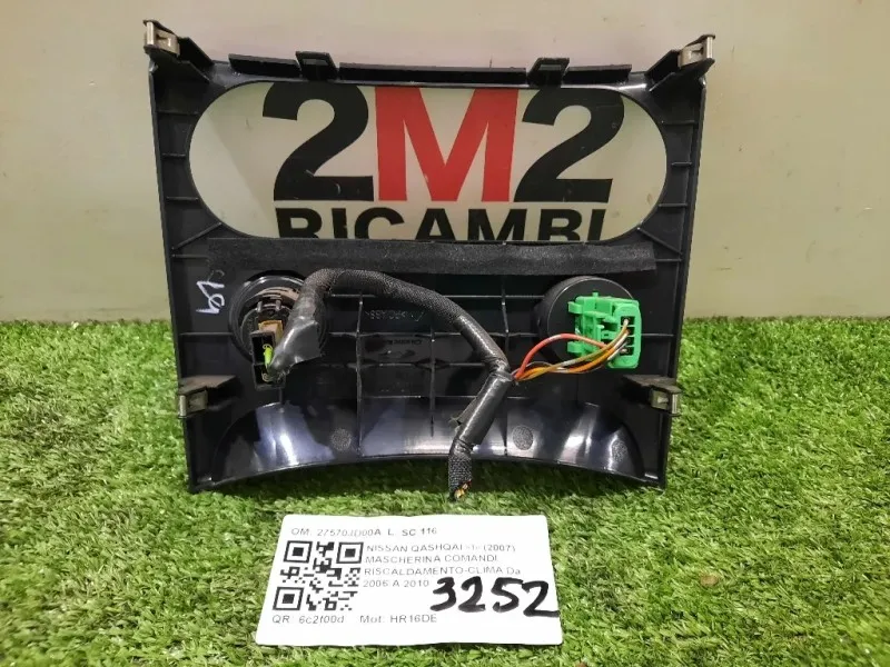 Mascherina Comandi Riscaldamento-clima 27570JD00A Nissan Qashqai I 2007