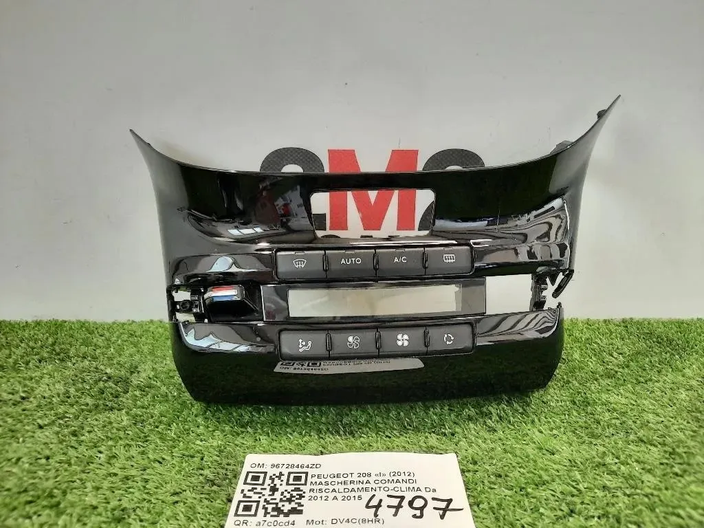 Mascherina Comandi Riscaldamento-clima 96728464ZD Peugeot 208 I 2012