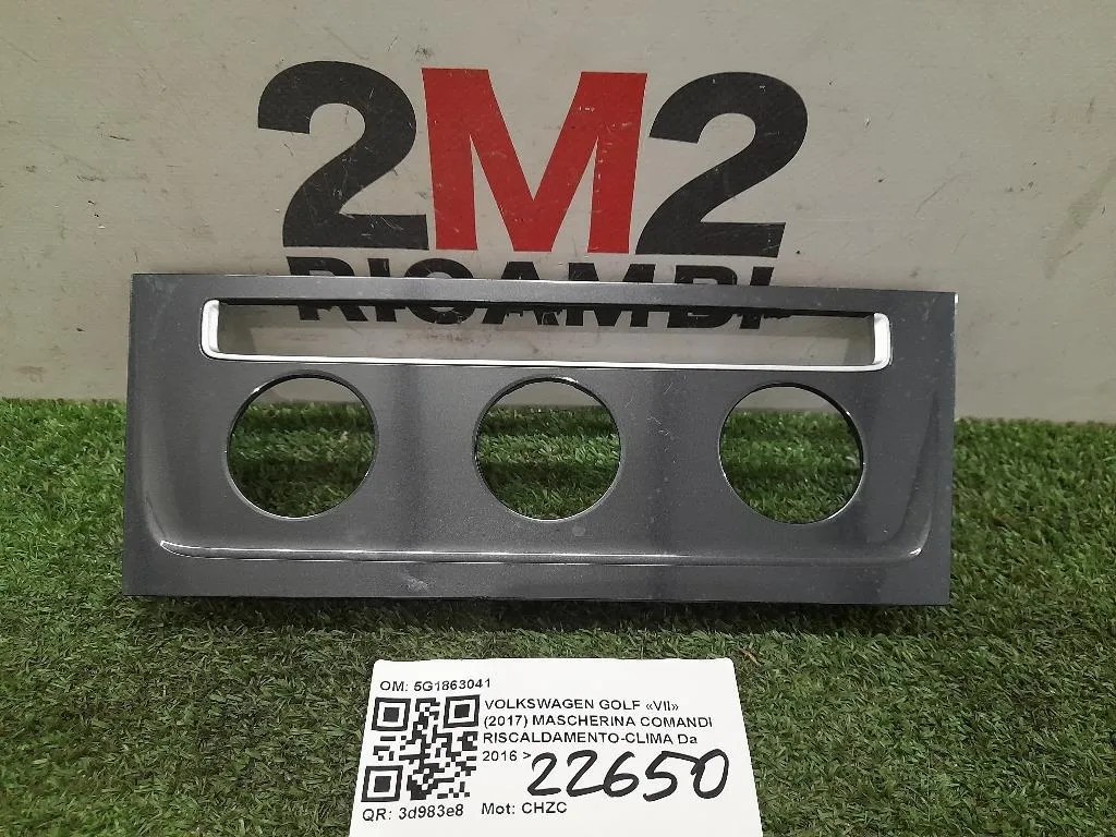 Mascherina Comandi Riscaldamento-clima 5G1863041 Volkswagen GOLF VII 2017