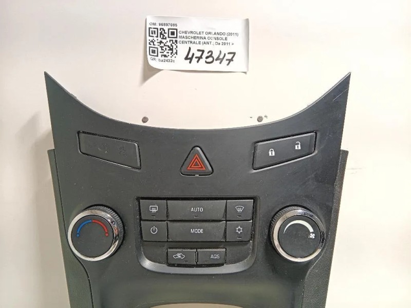 Mascherina Console Centrale ANT 96897085 Chevrolet Orlando 2011