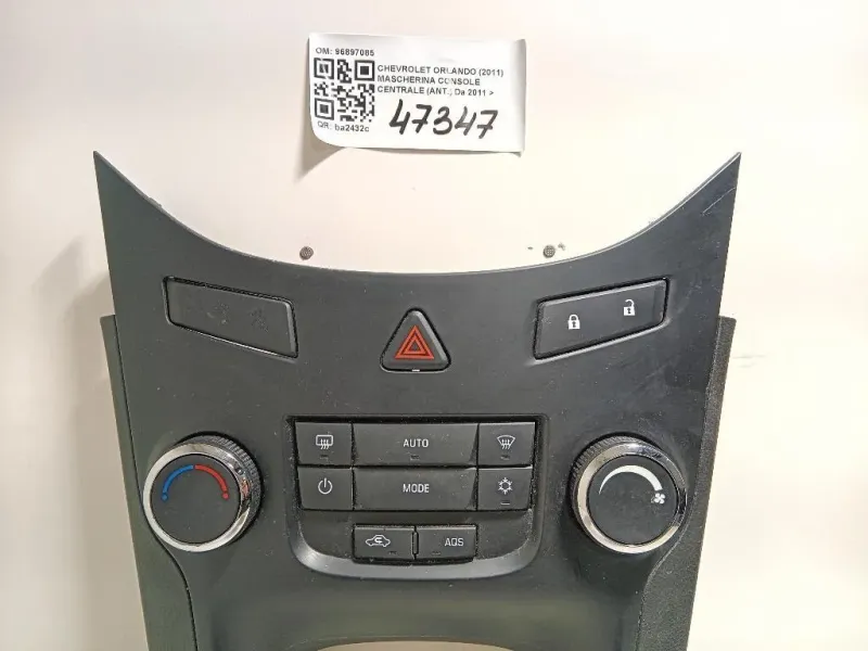 Mascherina Console Centrale ANT 96897085 Chevrolet Orlando 2011