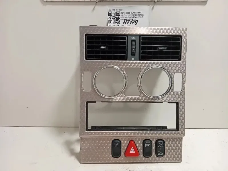 Mascherina Console Centrale ANT 170 830 18 54 Mercedes Classe SLK R170 1997