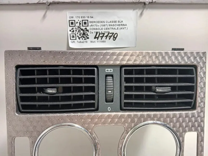 Mascherina Console Centrale ANT 170 830 18 54 Mercedes Classe SLK R170 1997