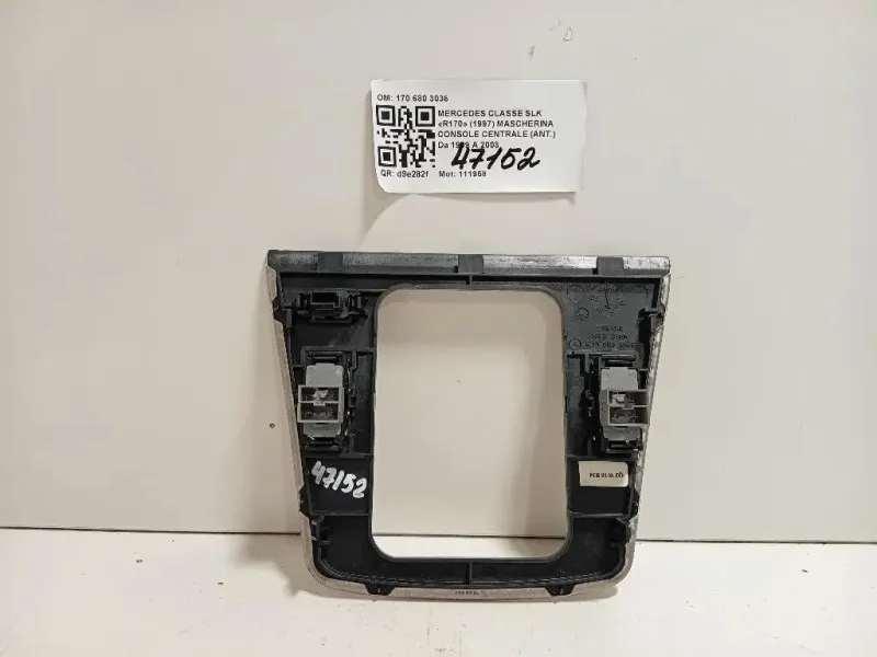 Mascherina Console Centrale ANT 170 680 3036 Mercedes Classe SLK R170 1997