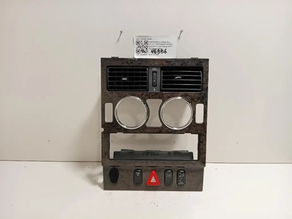 Mascherina Console Centrale ANT 1708301854 Mercedes Classe SLK R170 1997