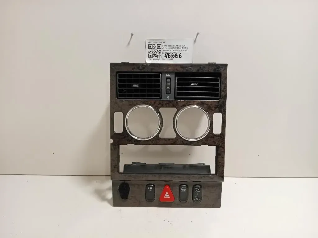 Mascherina Console Centrale ANT 1708301854 Mercedes Classe SLK R170 1997
