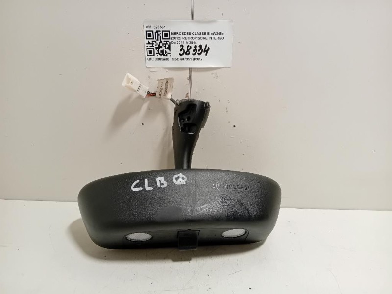 Retrovisore Interno 026531 Mercedes Classe B W246 2012