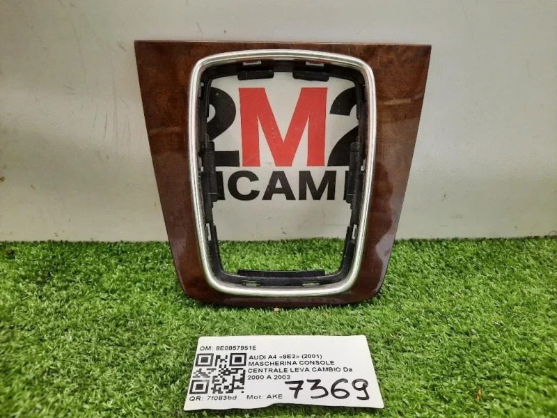 Mascherina Console Centrale LEVA Cambio 8E0857951E Audi A4 8E2 2001