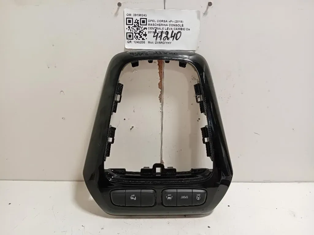 Mascherina Console Centrale LEVA Cambio 39198243 Opel Corsa F 2019