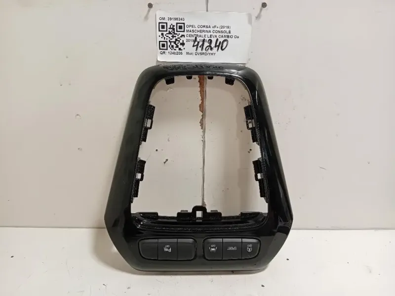 Mascherina Console Centrale LEVA Cambio 39198243 Opel Corsa F 2019