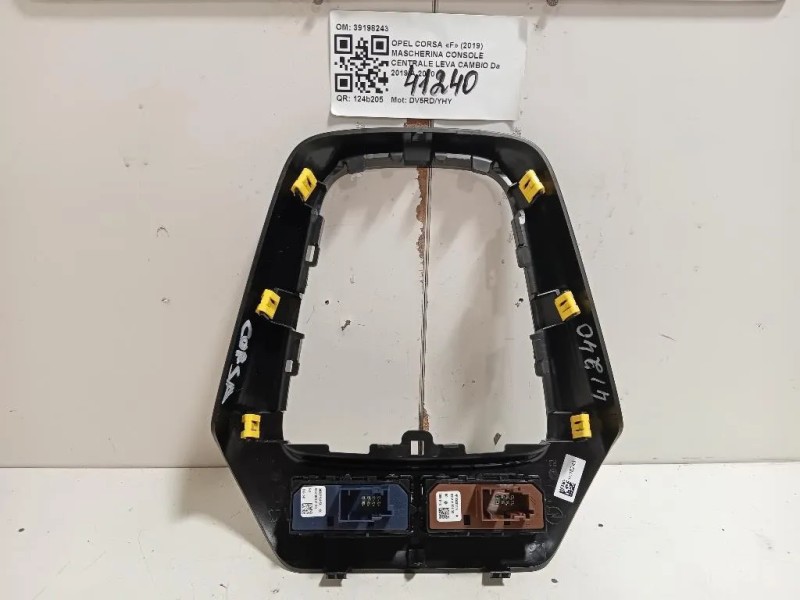 Mascherina Console Centrale LEVA Cambio 39198243 Opel Corsa F 2019
