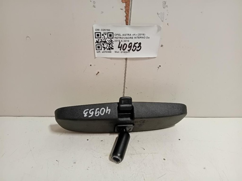 Retrovisore Interno 026150 Opel Astra K 2016