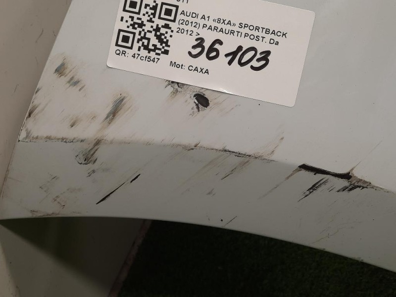 Paraurti POST 8X0 807 511 Audi A1 8XA Sportback 2012