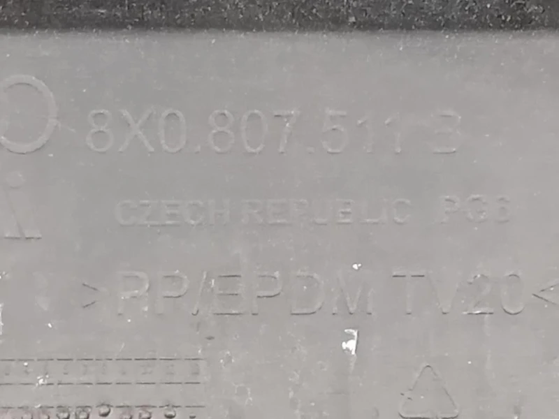 Paraurti POST 8X0 807 511 BI Audi A1 8XA Sportback 2012