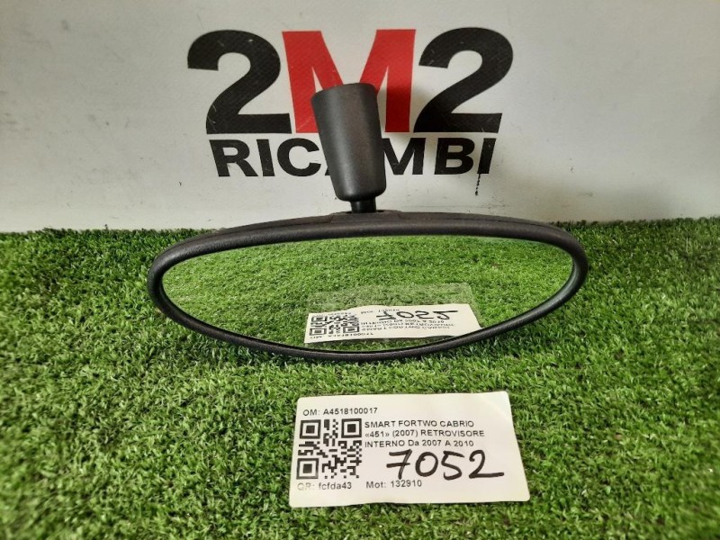 Retrovisore Interno A4518100017 Smart Fortwo Cabrio 451 2007